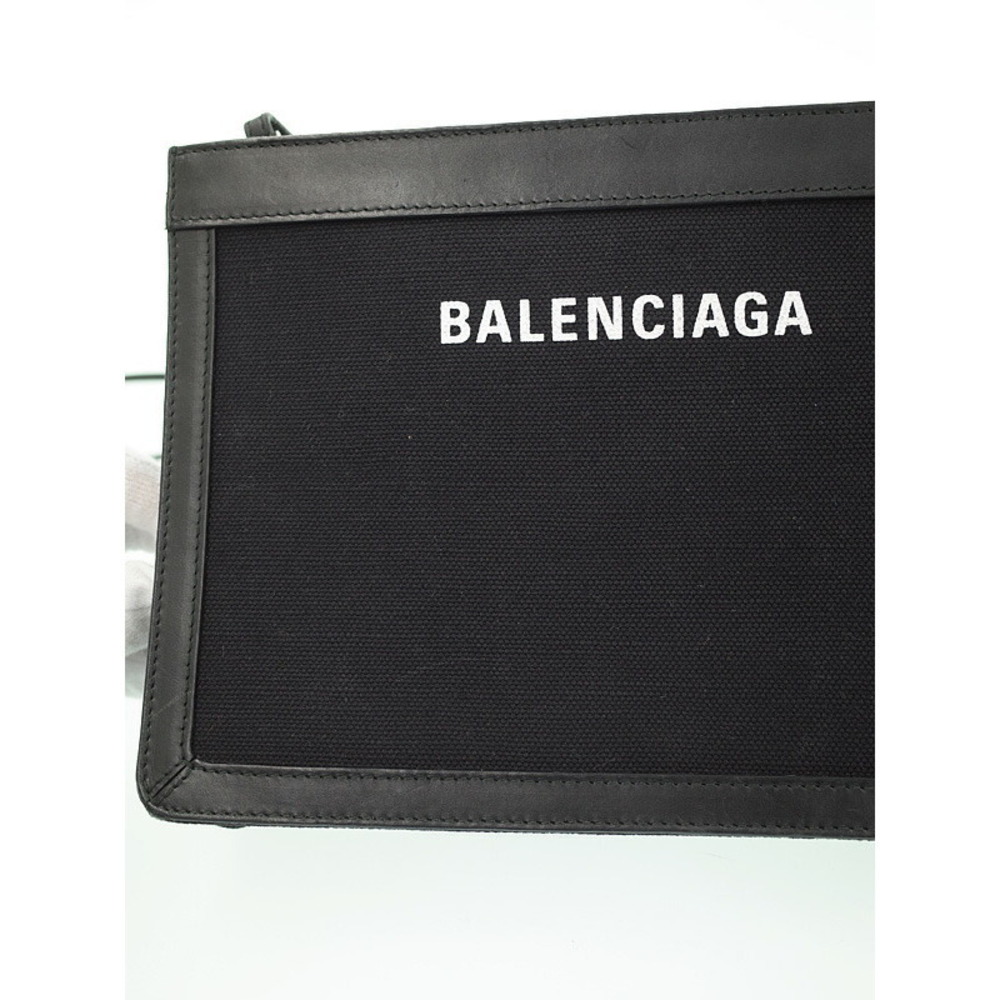 BALENCIAGA Navy Blue Pouch Bag - Picture 6 of 9